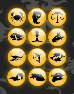 This graphic display of the astrological signs of the zodiac was created by Admane Samir from Algiers, Algeria.